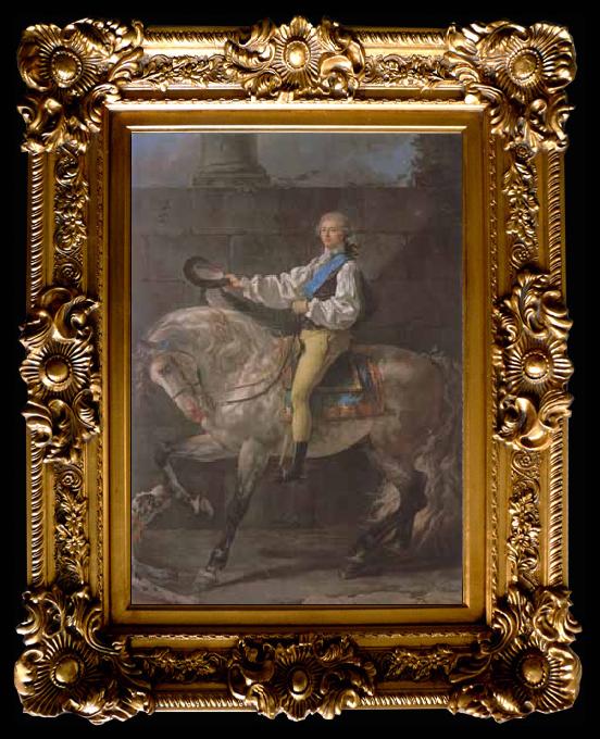 framed  Jacques-Louis David Count Potocki (mk02), Ta012
